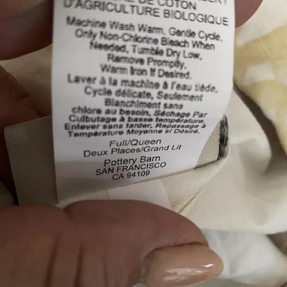 Pottery Barn Full/Queen Atlantic Duvet Cover Coral and Sea Life - Picture 5 of 6